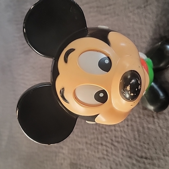 1976 Mattel Mickey Mouse Pull-String Toy Made in Hong Kong 7" - Picture 2 of 13